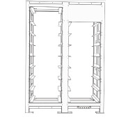 Solinteg Rack EBR-R-A6 (11db akkumulátornak és 1db BMS-nek)