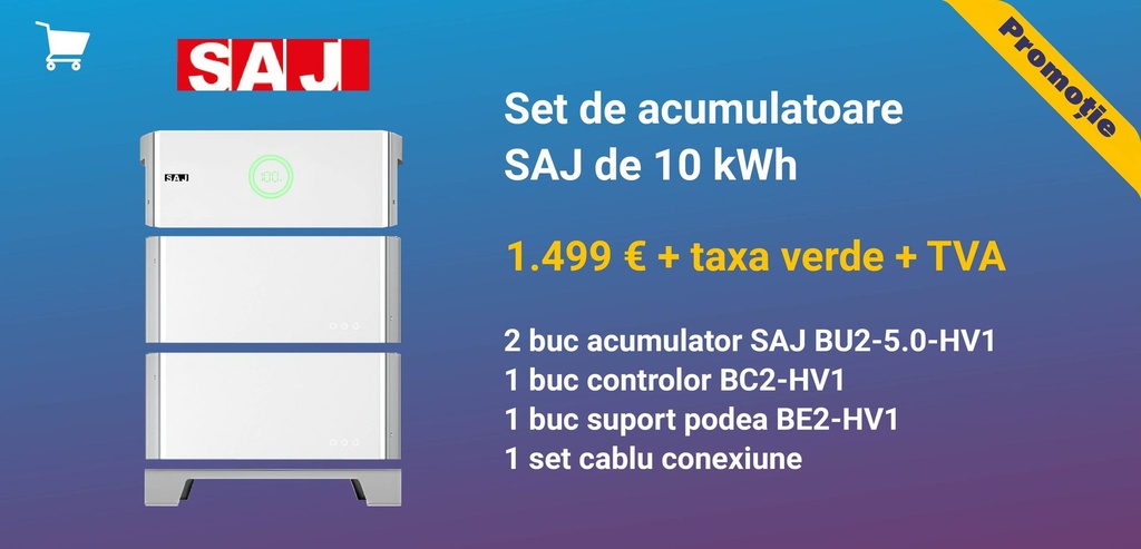 Set acumulator SAJ 10kWh