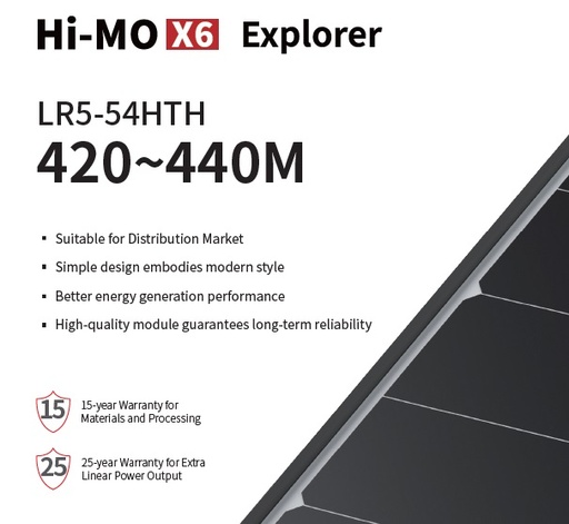[LR554HTH435M] Panou solar Longi LR5-54HTH-435M 435W