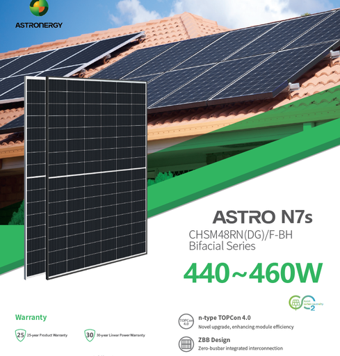 [ASCHSM48RNDGFBH455] Panou solar Astronergy 455W CHSM48RN(DG)/F-BH 